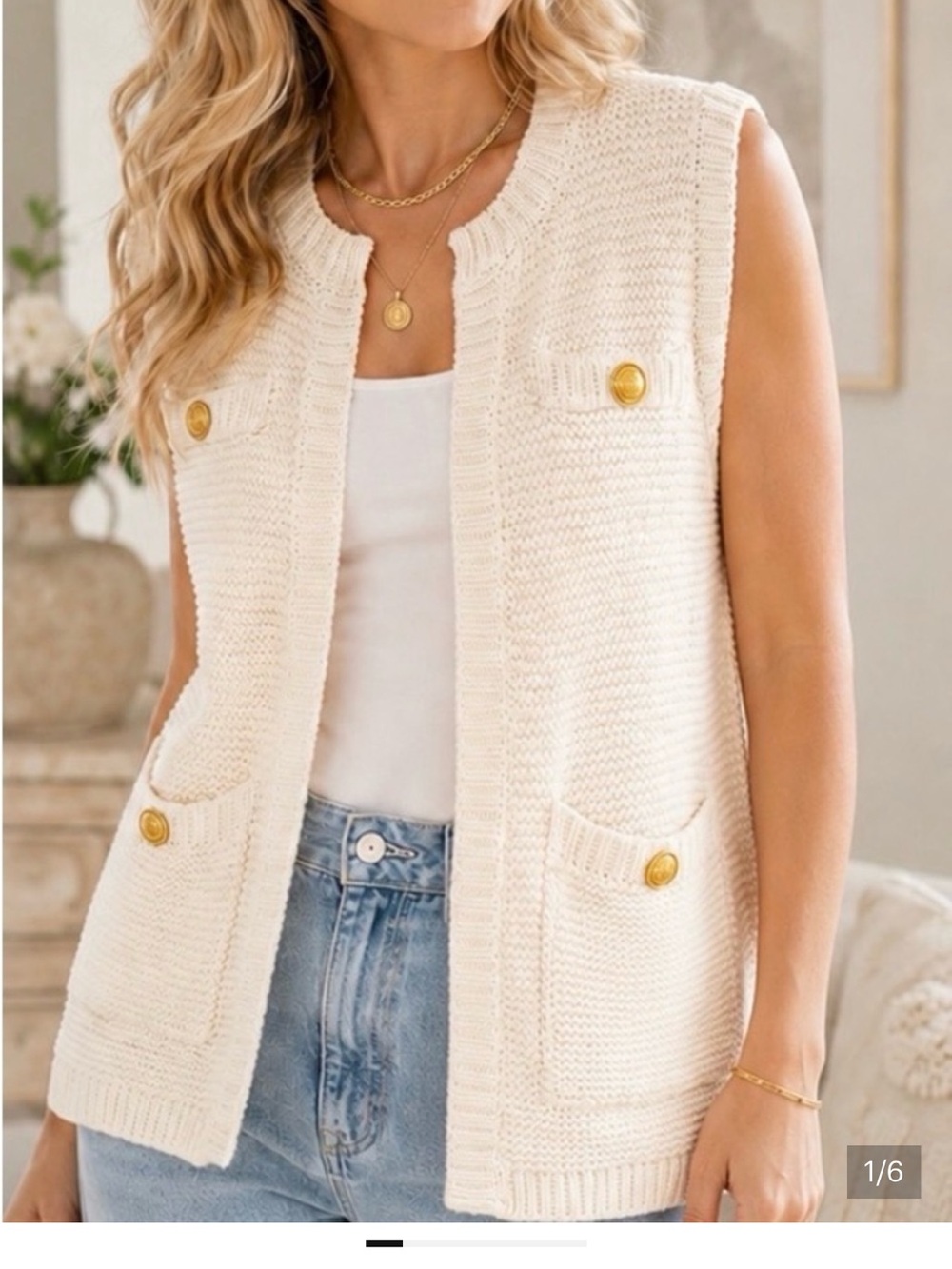 John + Jenn sweater vest